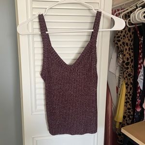 Knit ribbed tank top from American eagle